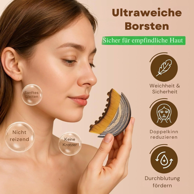 2x Lymphdrainage-Gesichtsbürste Zaki