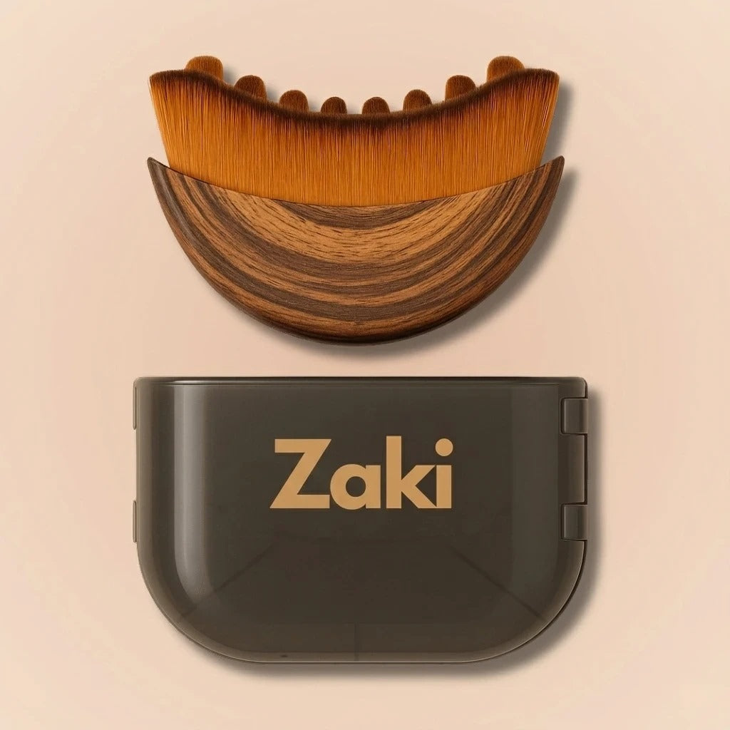 2x Lymphdrainage-Gesichtsbürste Zaki